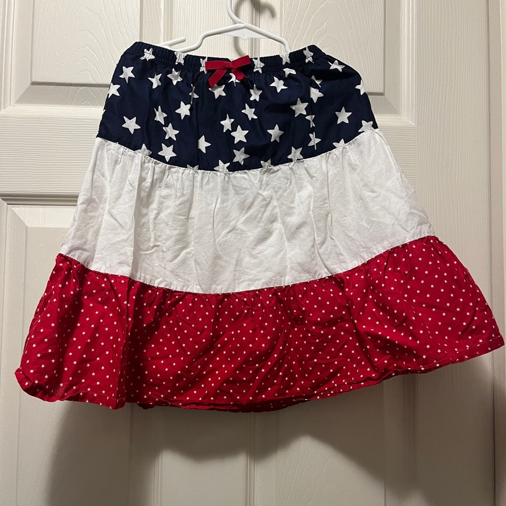 Gymboree girls size 7 flag skirt